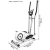 Orbitrek eliptyczny SPOKEY Planet 5kg 32cm Ćwiczone partie mięśni Nogi
