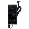 Czarny zasilacz z widocznym logo "Newell" oraz tekstem: "AC/DC ADAPTER Model: GM95-190473-D Input: 100-240 V ~ 50/60 Hz 2.5 A Output: 19.0 V ⎓ 4.73 A, 89.87 W". Na zasilaczu znajdują się również różne certyfikaty i ostrzeżenia, a także numer seryjny "SN: 