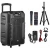 Power Audio MANTA SPK1203 B100, 40W, Bluetooth, Bateria 8 godzin, Bezprzewodowy mikrofon w zestawie, Tryb X-BASS, Tuner FM Wymiary [cm] 37.6 x 33.5 x 59