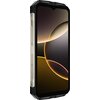 Smartfon z dużym ekranem, na którym widoczna jest abstrakcyjna grafika z ciemnymi i jasnymi okręgami. Na bocznej krawędzi urządzenia znajdują się przyciski oraz napis "DOOGEE".