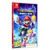 Okładka gry "Mario + Rabbids Sparks of Hope" na konsolę Nintendo Switch przedstawia kolorową grafikę z postaciami z gry, w tym Mario i inne postacie w dynamicznych pozach. Na dole widnieje logo Ubisoft oraz informacja "Download Code Only - No game card is