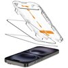 Szkło hartowane TECH-PROTECT Quick Set+ do Apple iPhone 15/16 Czarny (2 szt.) Model telefonu iPhone 16