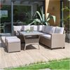 Zestaw mebli ogrodowych PATIO Nina 46218 Kształt blatu Prostokątny