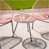 Stolik ogrodowy PATIO Arthur Różowy Materiał Tworzywo sztuczne