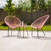 Krzesło żyłkowe PATIO Arthur 46221 Różowy Materiał Tworzywo sztuczne