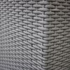 Doniczka PATIO Rattan 140 Popielaty Obróbka Tworzywo sztuczne