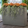Doniczka PATIO Rattan 140 Popielaty Materiał Technorattan