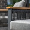 Zestaw mebli ogrodowych PATIO Ada Antracyt Składane Nie