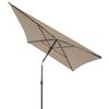 Parasol ogrodowy PATIO 47571 Brązowy Materiał Metal