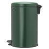 Kosz na śmieci  z pedałem BRABANTIA 304064 NewIcon wyjmowane wiadro, szczelnie zamykana pokrywa 20L Zielony Kolor Zielony