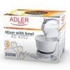 Mikser ADLER AD 4202 Funkcje Możliwość mycia końcówek w zmywarce