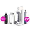 Saturator BRITA SodaTrio Biały z dwoma nabojami + dodatkowa butelka 1L