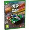 Okładka gry "Project Motor Racing" na Xbox Series X przedstawia wyścigowy samochód na torze, z logo gry na górze. Widoczne są oznaczenia wiekowe "3" oraz logo "Giants Software".