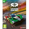 Okładka gry "Project Motor Racing" na Xbox Series X przedstawia wyścigowy samochód na torze, z logo gry umieszczonym centralnie. W dolnym rogu widoczne jest logo "Giants Software" oraz oznaczenie wiekowe "3" z adresem "www.pegi.info".
