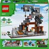 Pudełko zestawu LEGO 21277 Minecraft Kilofowa kopalnia przedstawia konstrukcję z klocków, na której widoczne są elementy takie jak postacie, TNT oraz skrzynia ze skarbami. Na opakowaniu znajduje się logo LEGO oraz adres strony internetowej: LEGO.com/minec
