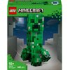 Pudełko zestawu LEGO przedstawia model Creepera z gry Minecraft, zbudowany z zielonych i szarych klocków. Na opakowaniu widnieje logo LEGO oraz napis "MINECRAFT", a także informacje: "10+", "21276", "The Creeper™", "665 pcs".