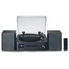 Wieża z gramofonem LENCO MC-460BK Czarna,Odtwarzacz CD/-R/-RW,Wi-Fi,Radio internetowe,FM/DAB+,wyświetlacz LCD Funkcje dodatkowe Budzik