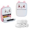 Drukarka EXTRALINK EPP-001 Złącze USB Różowy + Papier termiczny zwykły (5 szt.)