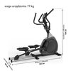 Orbitrek magnetyczny KETTLER Axos Elipso P 18kg 50cm Ćwiczone partie mięśni Dwugłowe ramienia