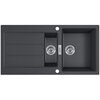 Zlewozmywak półtorakomorowy z ociekaczem FRANKE Sirius S2D 651-100 143.0618.681 Onyx 50x100