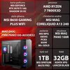 Komputer MAD DOG Powered by MSI PANO100-A03DR32 R7-7800X3D 32GB RAM 1TB SSD GeForce RTX5070Ti DLSS 4 Wi-Fi Procesor AMD Ryzen 7 7800X3D
