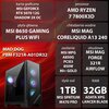 Komputer MAD DOG Powered by MSI F321R-A01DR32 R7-7800X3D 32GB RAM 1TB SSD GeForce RTX5070 DLSS 4 Wi-Fi Procesor AMD Ryzen 7 7800X3D