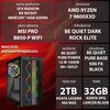 Komputer MAD DOG BQ500FX-A16DR32V2 R7-9800X3D 32GB RAM 2TB SSD Radeon RX9070XT Wi-Fi Procesor AMD Ryzen 7 9800X3D