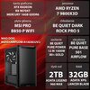 Komputer MAD DOG BQ501AIRFLOW-A16DB32V2 R7-9800X3D 32GB RAM 2TB SSD Radeon RX9070XT Wi-Fi Procesor AMD Ryzen 7 9800X3D
