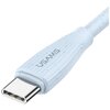 Kabel USB - USB-C USAMS Green Series SJ714 18W 1 m Niebieski Obsługiwane zasilanie [W] do 18