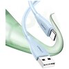 Kabel USB - USB-C USAMS Green Series SJ714 18W 1 m Niebieski Typ USB-A - USB Typ-C