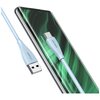 Kabel USB - USB-C USAMS Green Series SJ714 18W 1 m Niebieski Złącze 2 USB-C