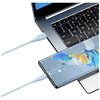 Kabel USB - USB-C USAMS Green Series SJ714 18W 1 m Niebieski Kabel kątowy Nie