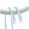 Kabel USB-C - USB-C USAMS Green Series SJ716 60W 1 m Niebieski Kabel kątowy Nie