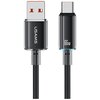 Kabel USB-A - USB-C USAMS Cloud Series US-SJ658 66W 1.2 m Czarny