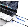 Kabel USB-C - USB-C USAMS KY Series US-SJ691 60W 1 m Czarny Kabel kątowy Nie