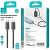 Kabel USB-C - USB-C USAMS KY Series US-SJ691 60W 1 m Czarny Długość [m] 1