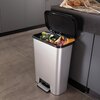 Kosz na śmieci CURVER Compatta 50L Srebrny Pojemność [l] 50