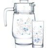 U DZBANEK LUMINARC ROMANTIQUE 1.6 L + 6 SZKLANEK 0.27 L