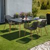 Zestaw mebli ogrodowych PATIO Luc Czarny Liczba miejsc 4