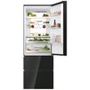 Lodówka HAIER HTW7720DNGB No Frost 200.6cm 3D Czarne szkło Liczba półek 3