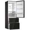 Lodówka HAIER HTW7720DNGB No Frost 200.6cm 3D Czarne szkło Liczba półek na butelki 1