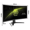 Monitor MSI Mag 346CQ 34" 3440x1440px 180Hz 1 ms [MPRT] Curved Częstotliwość odświeżania obrazu [Hz] 180