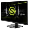Monitor MSI MAG 322URDF E16 o przekątnej 31,5 cala z wyświetlaczem 3840x2160 pikseli, IPS, 160Hz i czasem reakcji 0,5 ms [GTG]. Na ekranie widoczne jest logo MSI Arsenal Gaming oraz neonowy wzór graficzny.