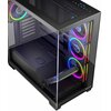 Obudowa MODECOM Volcano Stellar ARGB 5F Midi Czarny Standard płyty głównej microATX