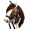 Koń na kiju SKIPPI Hobby Horse GAD03022 A3 Biało-brązowy Rozmiar A3