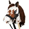 Koń na kiju SKIPPI Hobby Horse GAD03081 A5 Biało-brązowy Rozmiar A5