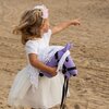 Koń na kiju SKIPPI Hobby Horse GAD03082 A5 Fioletowy Długość kija [cm] 30