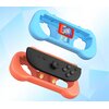 Uchwyt na Joy-Con JYS NS2263 do Nintendo Switch 2 Pomarańczowy/Niebieski (2 szt.) Kolor Niebieski