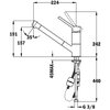 Bateria TEKA AUK 978 509780200 Rodzaj baterii Jednodźwigniowa