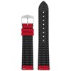 Pasek HIRSCH Arne do Apple Watch 42/44/45/46/49 Czerwony + Adapter Materiał Tekstylny